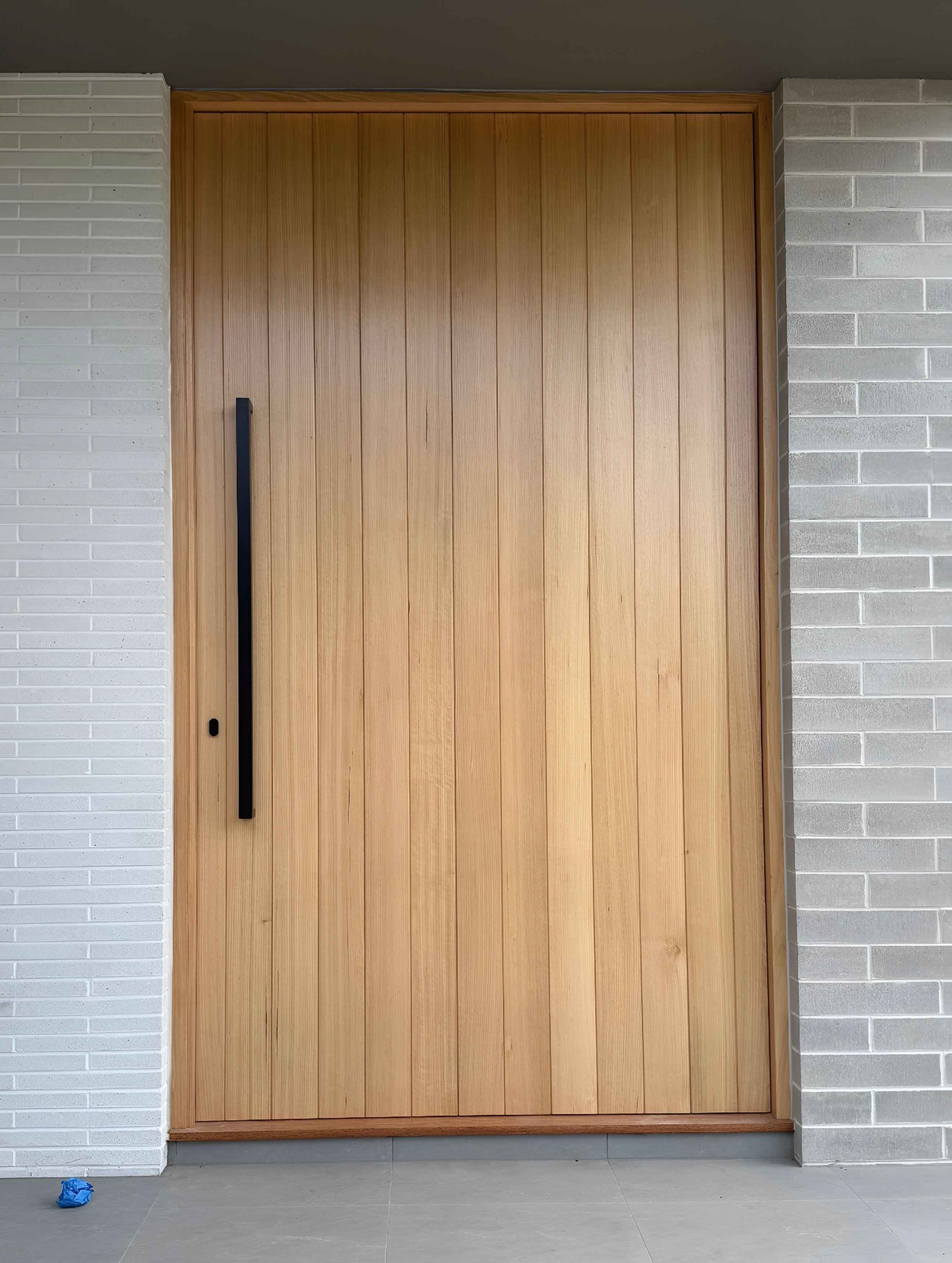 Custom timber entrance door